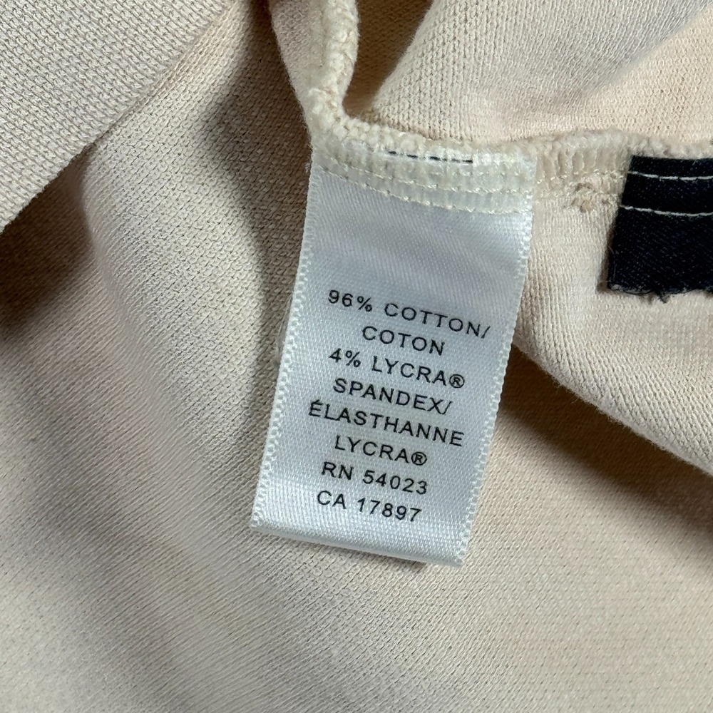 Banana Republic Fitted Polo‎ Shirt Mens XL Beige Stripe Comfort Classic Preppy - Picture 12 of 15